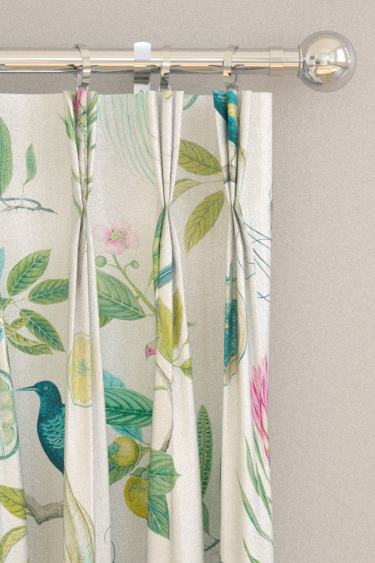 Paradesia Curtains - Botanical Green - by Sanderson. Click for more details and a description.