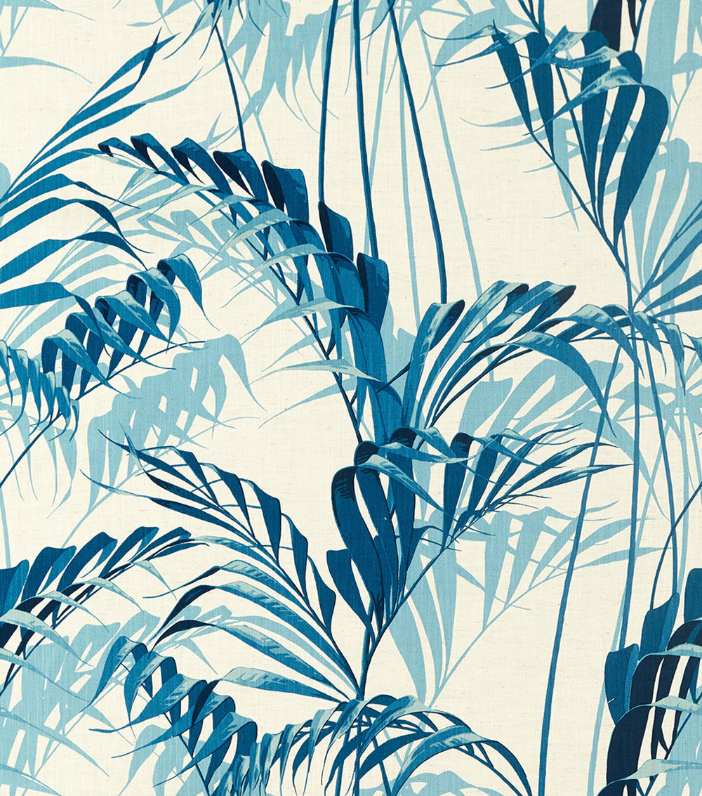 Palm House Fabric - Eucalyptus - by Sanderson