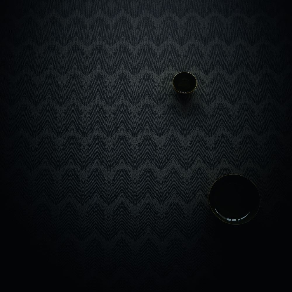 Wave Wallpaper - Black - by Eijffinger