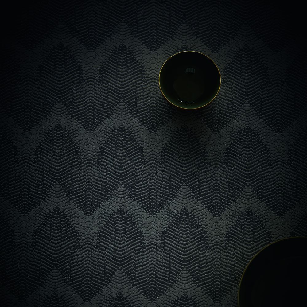 Wave Wallpaper - Black - by Eijffinger