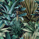 Panoramique Lush Succulents - Vert / bleu - Mind the Gap. Cliquez pour en savoir plus et lire la description.