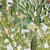 Opuntia Mural - Green / White - by Mind the Gap. Click for more details and a description.
