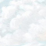 Himmel Mural - Sky Blue / White - by Sandberg. Click for more details and a description.