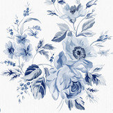 Marieberg Mural - White / Blues - by Sandberg. Click for more details and a description.