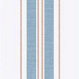 Hamnskar Stripe Wallpaper - Red / Blue - by Boråstapeter. Click for more details and a description.