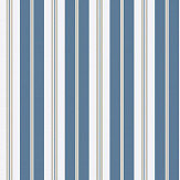 Sandhamn Stripe Wallpaper - Blue / Beige - by Boråstapeter. Click for more details and a description.