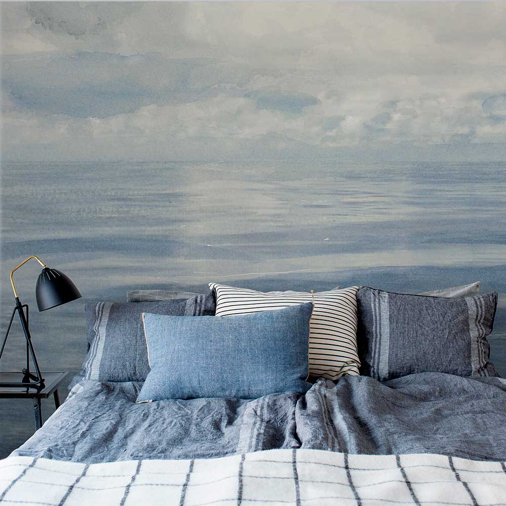 Horizon Mural - Blue - by Boråstapeter