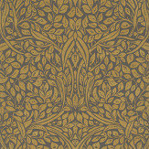 Swirling Leaves Wallpaper - Bronze - by Eijffinger. Click for more details and a description.
