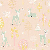 Golden Woods Wallpaper - Sweet Pink - by Majvillan. Click for more details and a description.