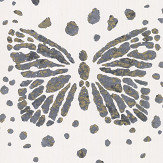 Les Messagers Wallpaper - White/ Grey/ Gold - by Christian Lacroix. Click for more details and a description.