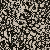 L'eden Soft Wallpaper - Black/ Gold - by Christian Lacroix. Click for more details and a description.