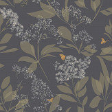 Buds and Butterflies Wallpaper - Purple - by Lorna Syson. Click for more details and a description.