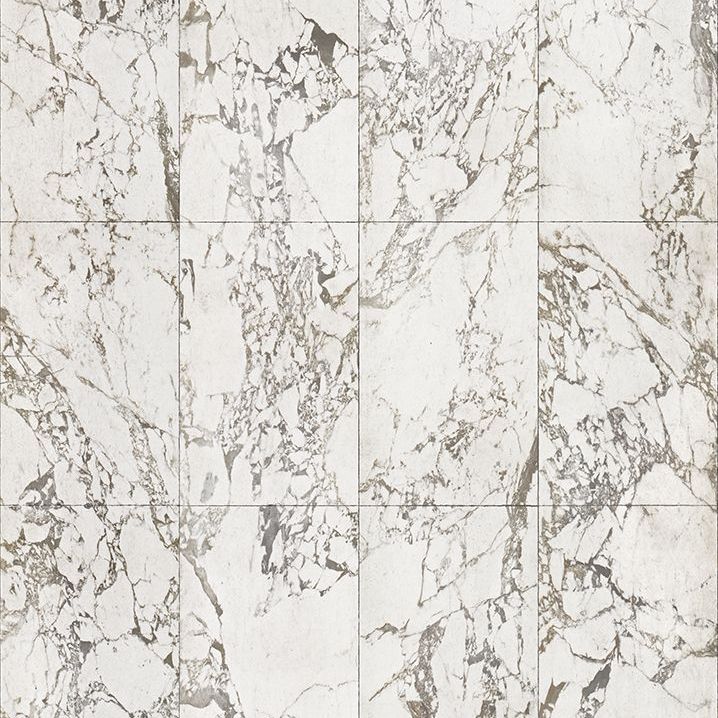 Marble Tiles Wallpaper - White Tiles - by NLXL