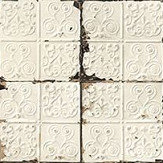 Brooklyn Tins Wallpaper - White - by NLXL. Click for more details and a description.
