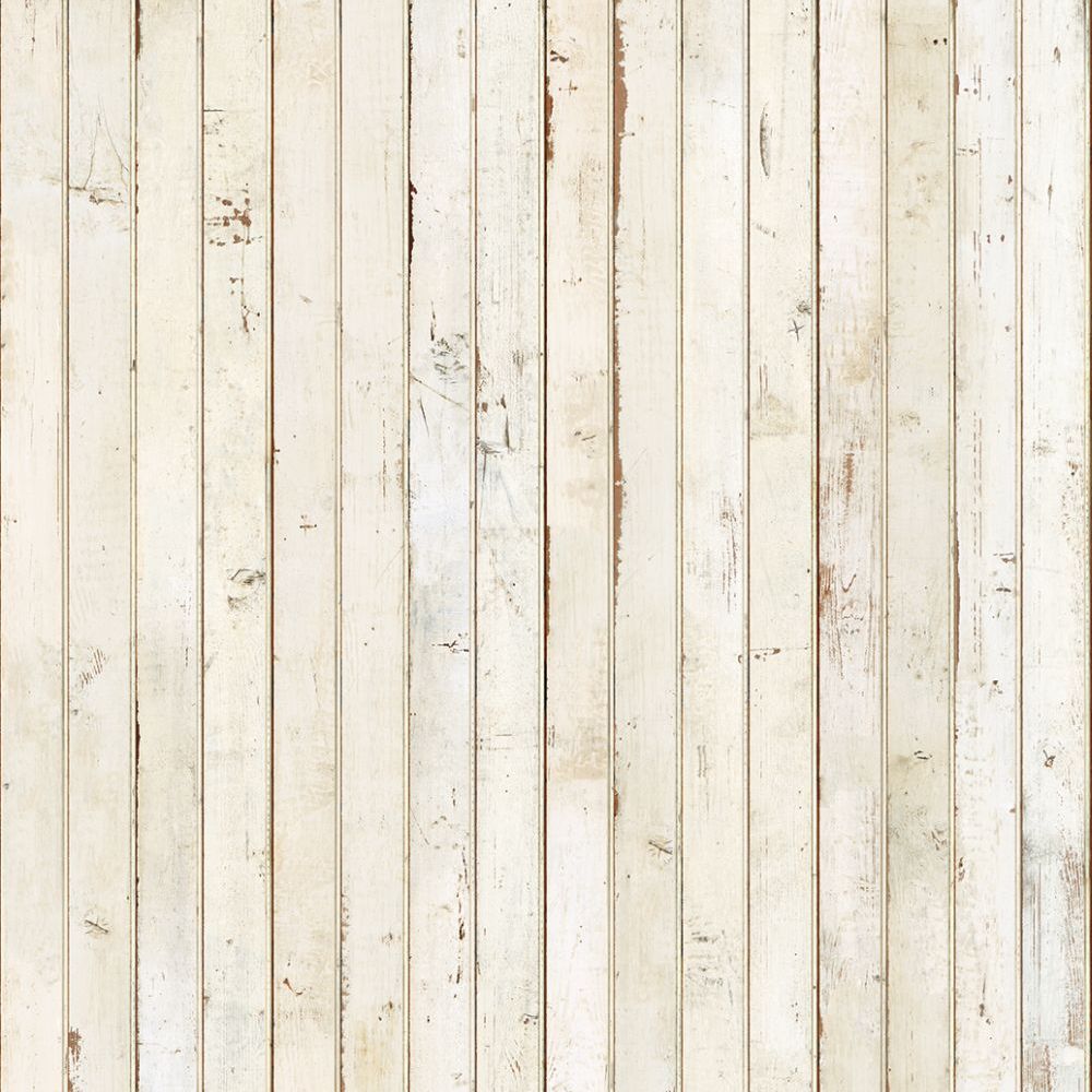 Scrapwood Wallpaper - White - by NLXL