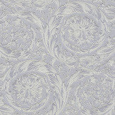 Barocco Metallics Wallpaper - Pewter Blue - by Versace. Click for more details and a description.