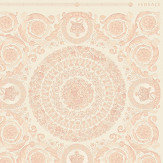 Heritage Wallpaper - Coral with Rose Gold - by Versace. Click for more details and a description.