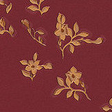 Barocco Ditsy Flowers Wallpaper - Red and Yellow - by Versace. Click for more details and a description.