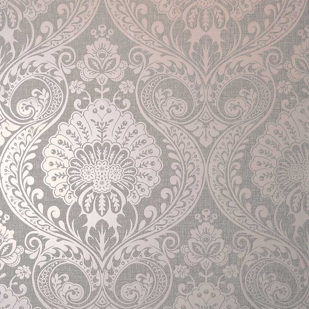 Luxe Damask Wallpaper - Dusky Rose - by Arthouse