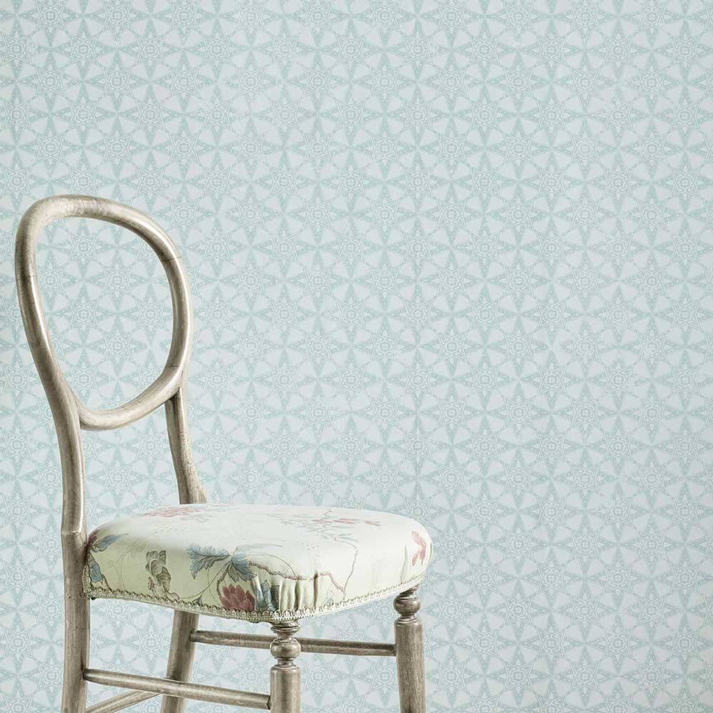 Star Tile Wallpaper - Sage - by Barneby Gates