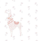 Lamaste Wallpaper - Pale Pink and Gold - by Caselio. Click for more details and a description.