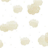 Lucy In The Sky Wallpaper - Gold and White - by Caselio. Click for more details and a description.