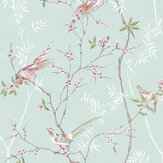 Tori Wallpaper - Duck Egg - by Graham & Brown. Click for more details and a description.