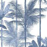 Jungle Wallpaper - Cobalt - by Graham & Brown. Click for more details and a description.