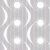 Dot Swish Wallpaper - Pearl Grey - by Layla Faye. Click for more details and a description.