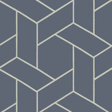 Focale Wallpaper - Midnight Blue - by Casadeco. Click for more details and a description.