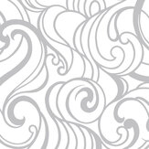 Papier peint Hula Swirl - Fantôme - Graham & Brown. Cliquez pour en savoir plus et lire la description.