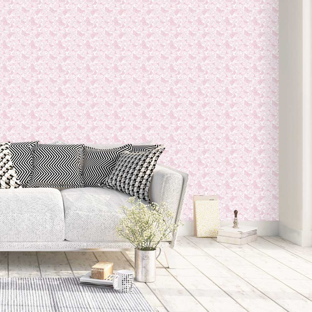 Free to Fly Wallpaper - Pretty Pink - by Hattie Lloyd
