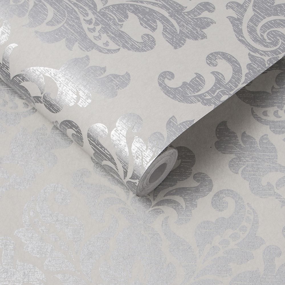 Antique Wallpaper - Grey - by Graham & Brown