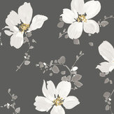 Sabatini Wallpaper - Charcoal - by Casadeco. Click for more details and a description.