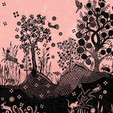 Bois Paradis Mural - Pink and Black - by Designers Guild. Click for more details and a description.