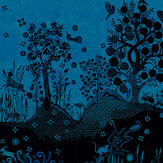 Bois Paradis Mural - Bleu Nigelle - by Designers Guild. Click for more details and a description.