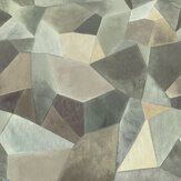 Geo Moderne Mural - Pewter - by Designers Guild. Click for more details and a description.