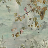 Miyako Scene 2 Mural - Dove - by Designers Guild