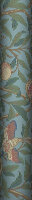 Bird & Pomegranate Wallpaper - Turquoise / Coral - by Morris