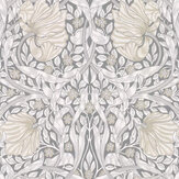 Pimpernel Wallpaper - Linen / Cloud / Grey - by Morris. Click for more details and a description.