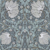 Pimpernel Wallpaper - Charcoal / Multi - by Morris. Click for more details and a description.