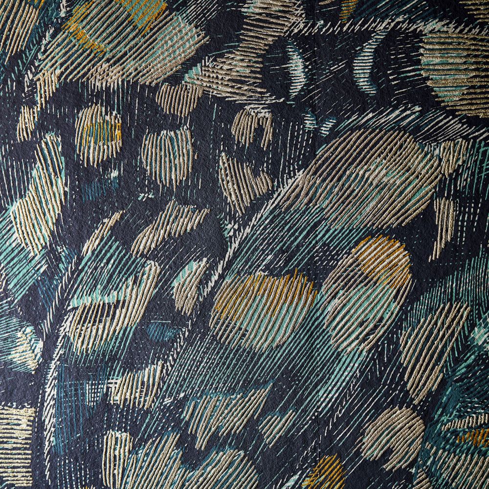Lamina Wallpaper - Ink / Marine - by Harlequin
