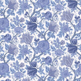 Papier peint Midsummer Bloom - Bleu jacinthe / craie - Cole & Son. Cliquez pour en savoir plus et lire la description.