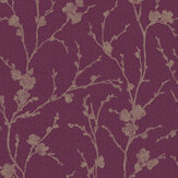 Meiying Wallpaper - Mauve - by Graham & Brown. Click for more details and a description.