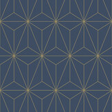 Prism Wallpaper - Navy - by Graham & Brown. Click for more details and a description.
