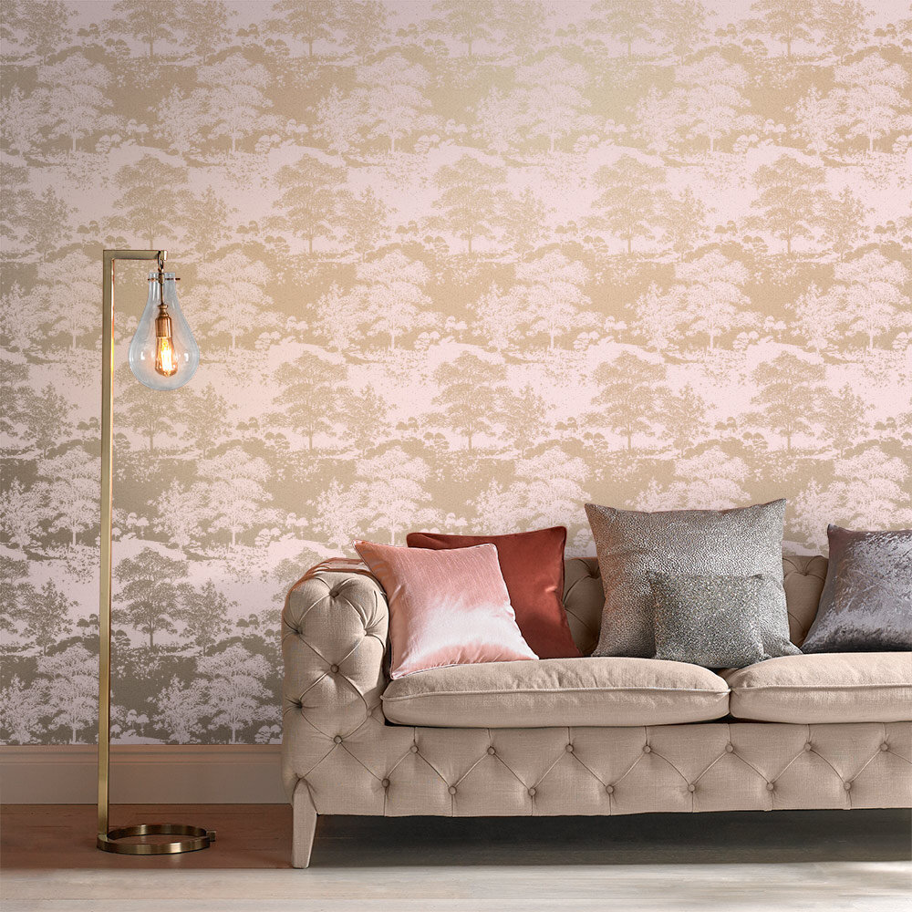 Meadow Wallpaper - Rose - by Graham & Brown