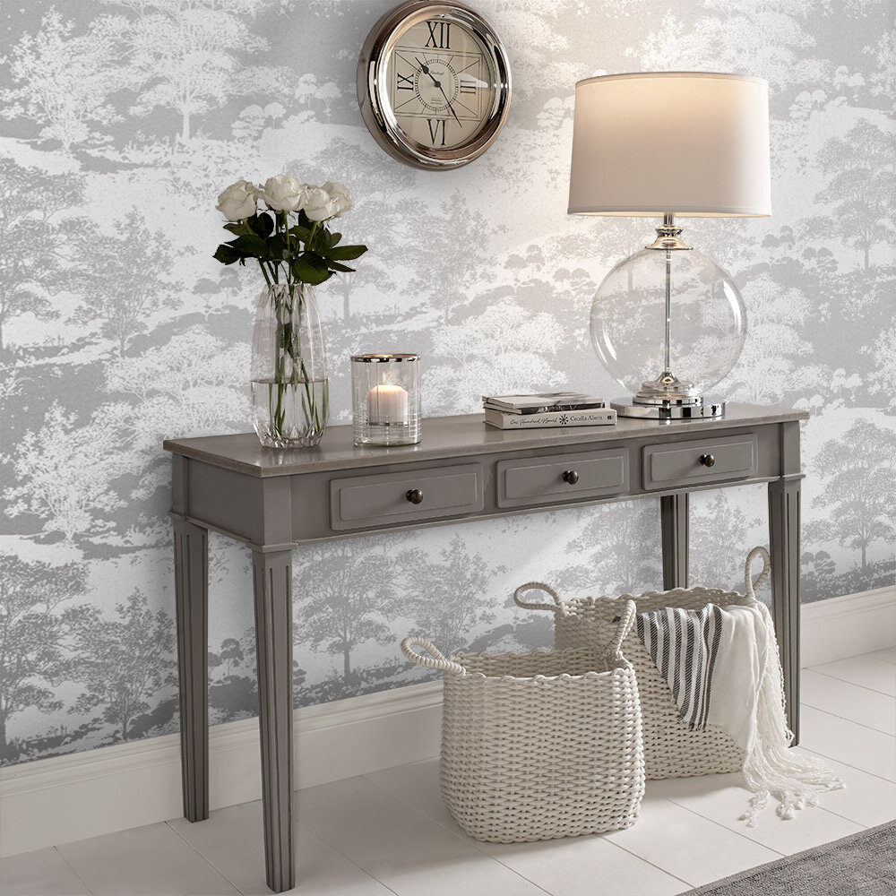 Meadow Wallpaper - Frost - by Graham & Brown
