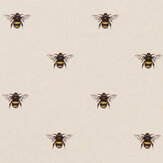Tissu Abeja (bee) - Ivoire - Clarke & Clarke. Cliquez pour en savoir plus et lire la description.
