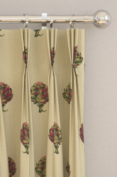 Artichoke Curtains - Linen - by Clarke & Clarke. Click for more details and a description.