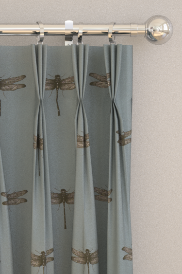Azure Curtains - Mineral - by Clarke & Clarke. Click for more details and a description.